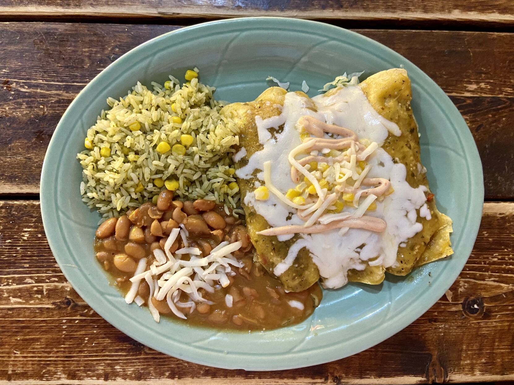 Dos reyes beef enchiladas